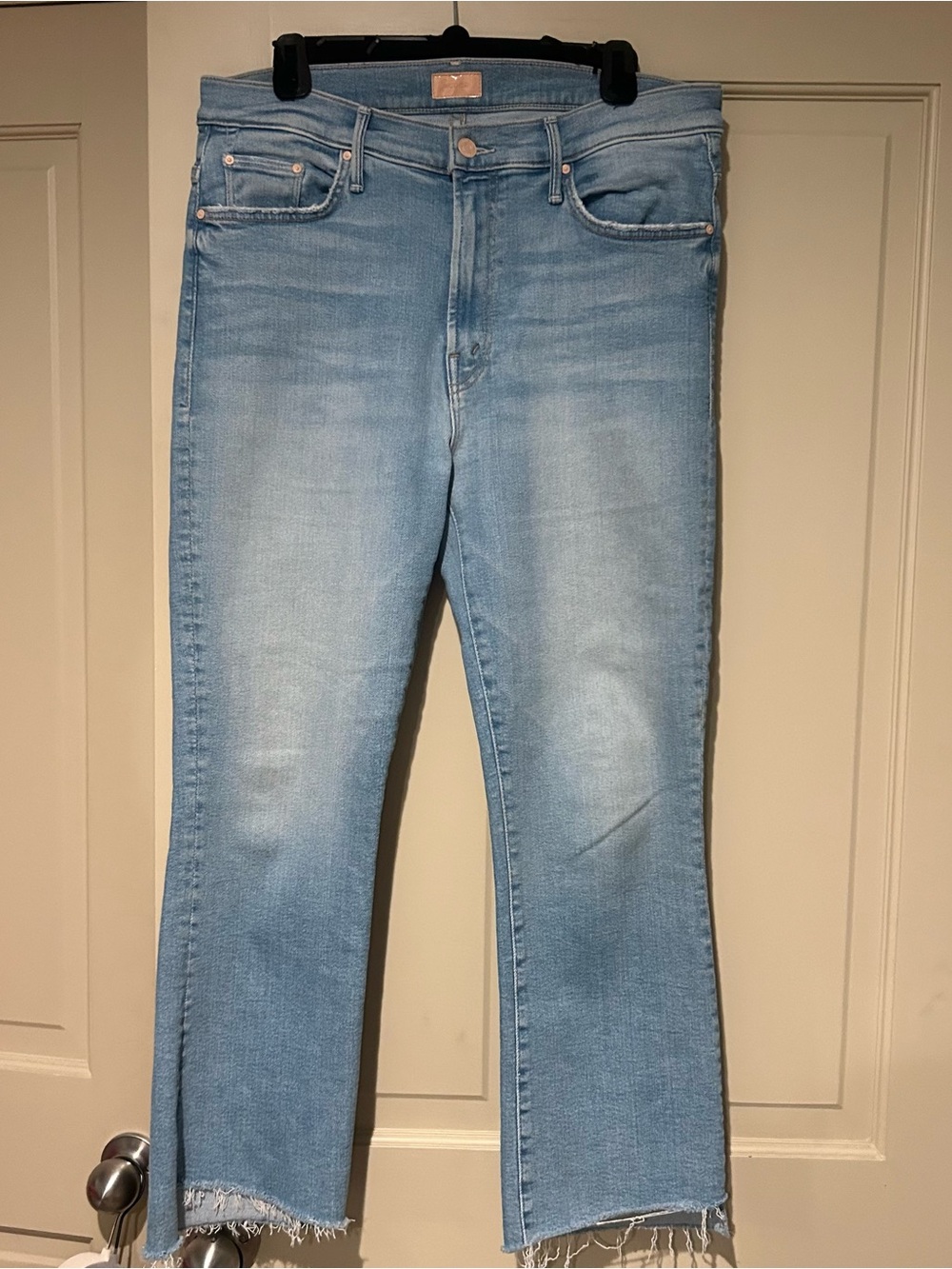Mother The Insider Crop Step Fray Jean